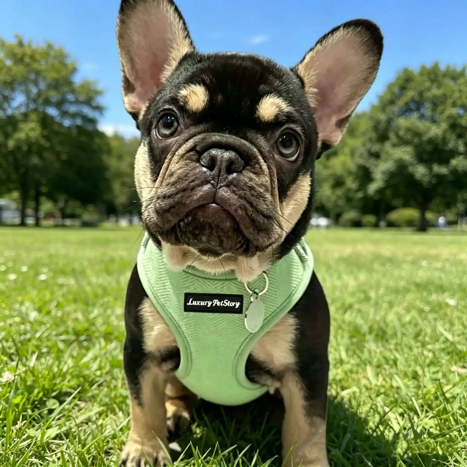 Mint Green Herringbone Mesh Dog Harness | Eco-Friendly OEM Pet Supply Manufacturer