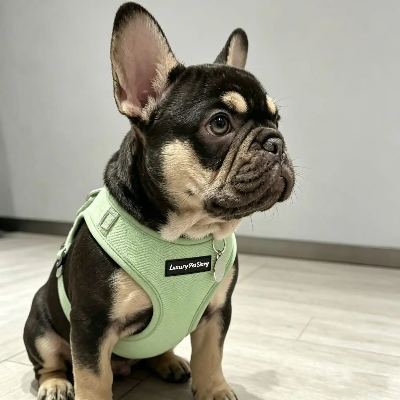 Mint Green Herringbone Mesh Dog Harness | Eco-Friendly OEM Pet Supply Manufacturer