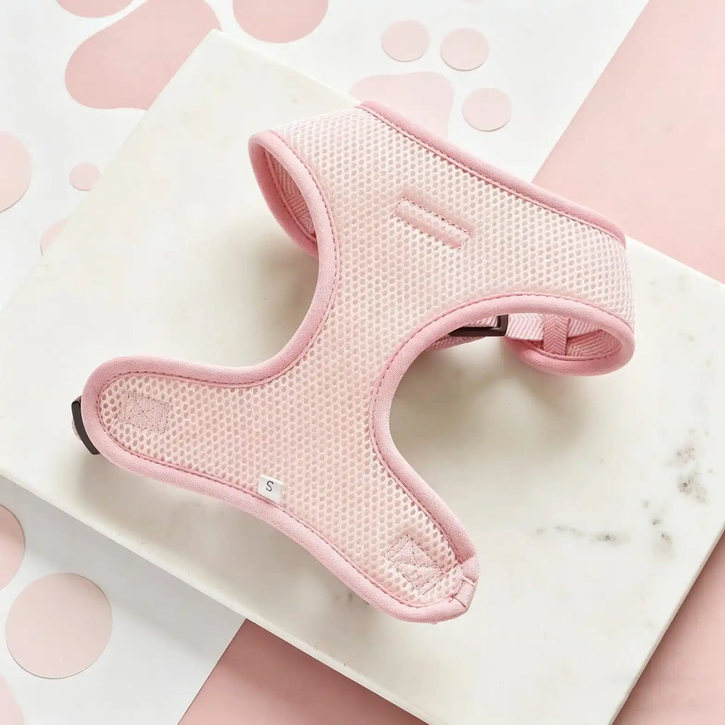 LuxuryStory Pale Pink Mesh Dog Harness Manufacturer | OEM Pet Harness