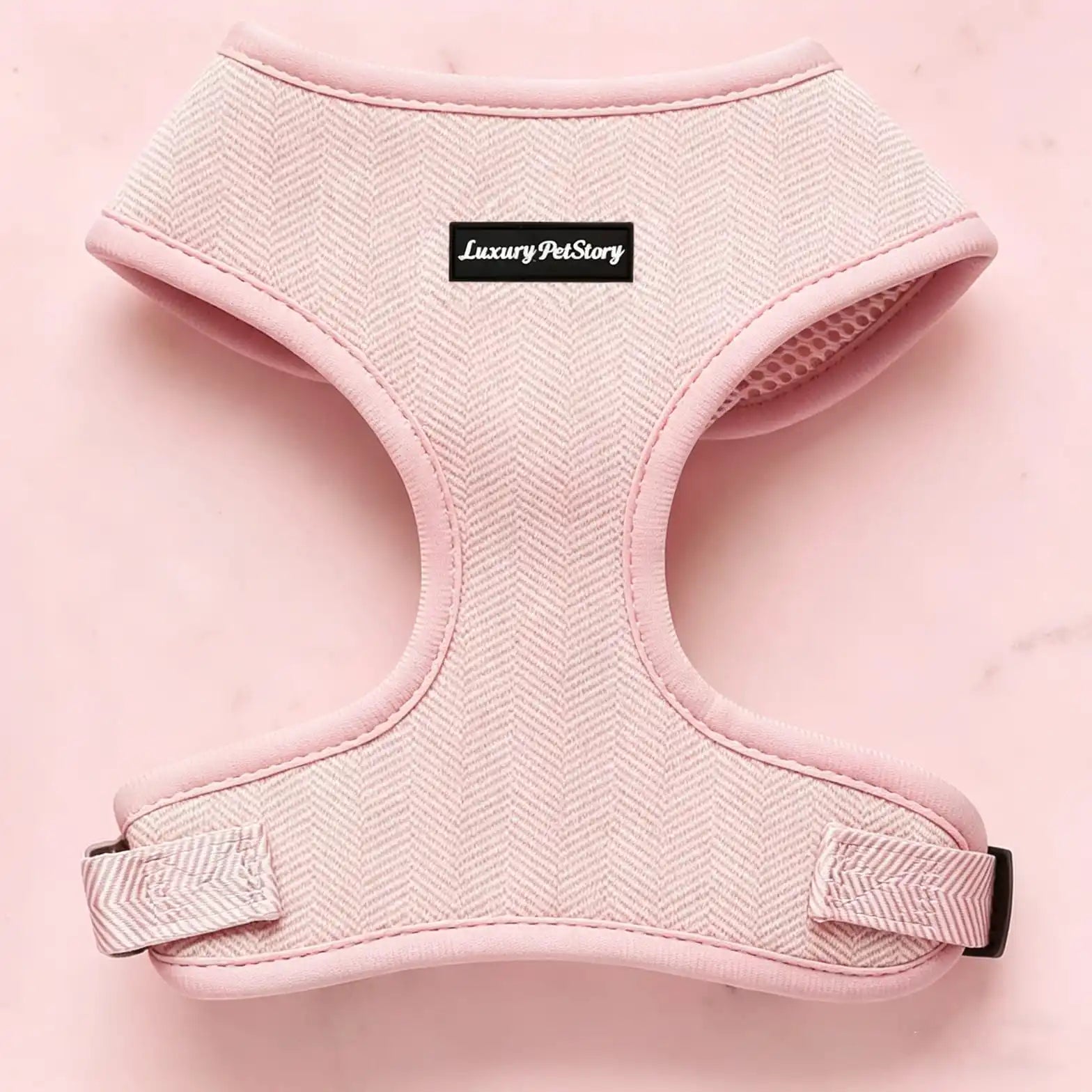 LuxuryStory Pale Pink Mesh Dog Harness Manufacturer | OEM Pet Harness