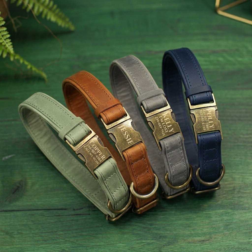 Custom Leather Dog Collar Manufacturer | OEM Private Label & Bulk Supply